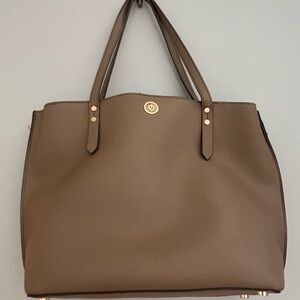 Anne Klein Tan Tote Bag